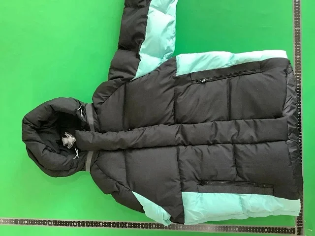 Stüssy Down Jackets Hooded quilted puffer jacket with logo hood product detail image 5