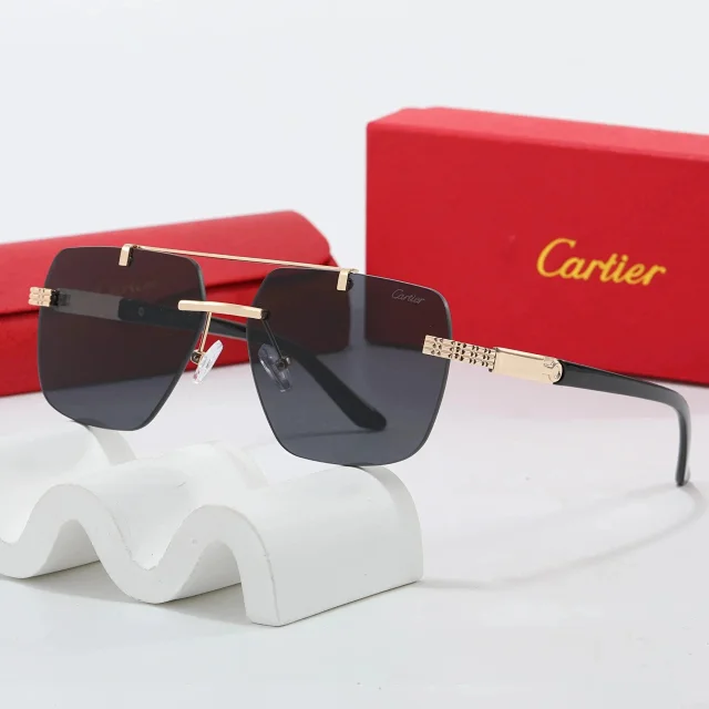 Cartier Eyewear Assorted metal-frame sunglasses designs product detail image 3