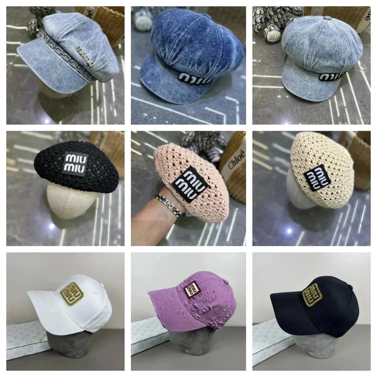 Miu Miu Caps [9 Styles]