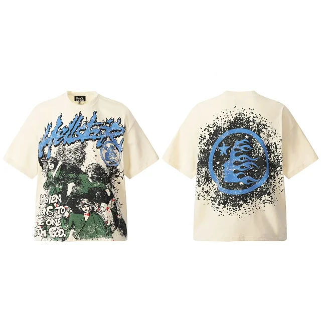 Hellstar T-Shirts Washed Graphic Print product detail image 9