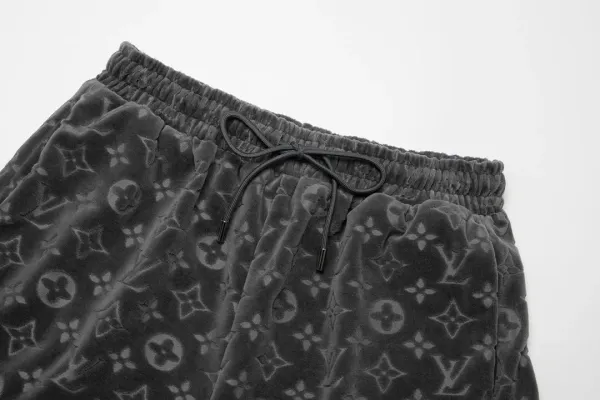 Louis Vuitton Monogram Velvet Shorts Black - 9