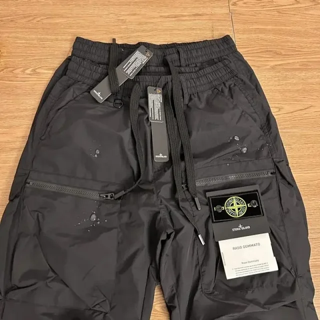 Stone Island Trousers Cargo jogger with elastic cuffs product detail image 5