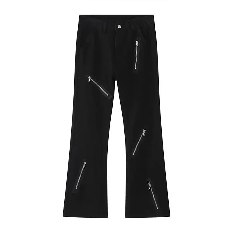 Gallery Dept Zip Detail Black Flared Pants