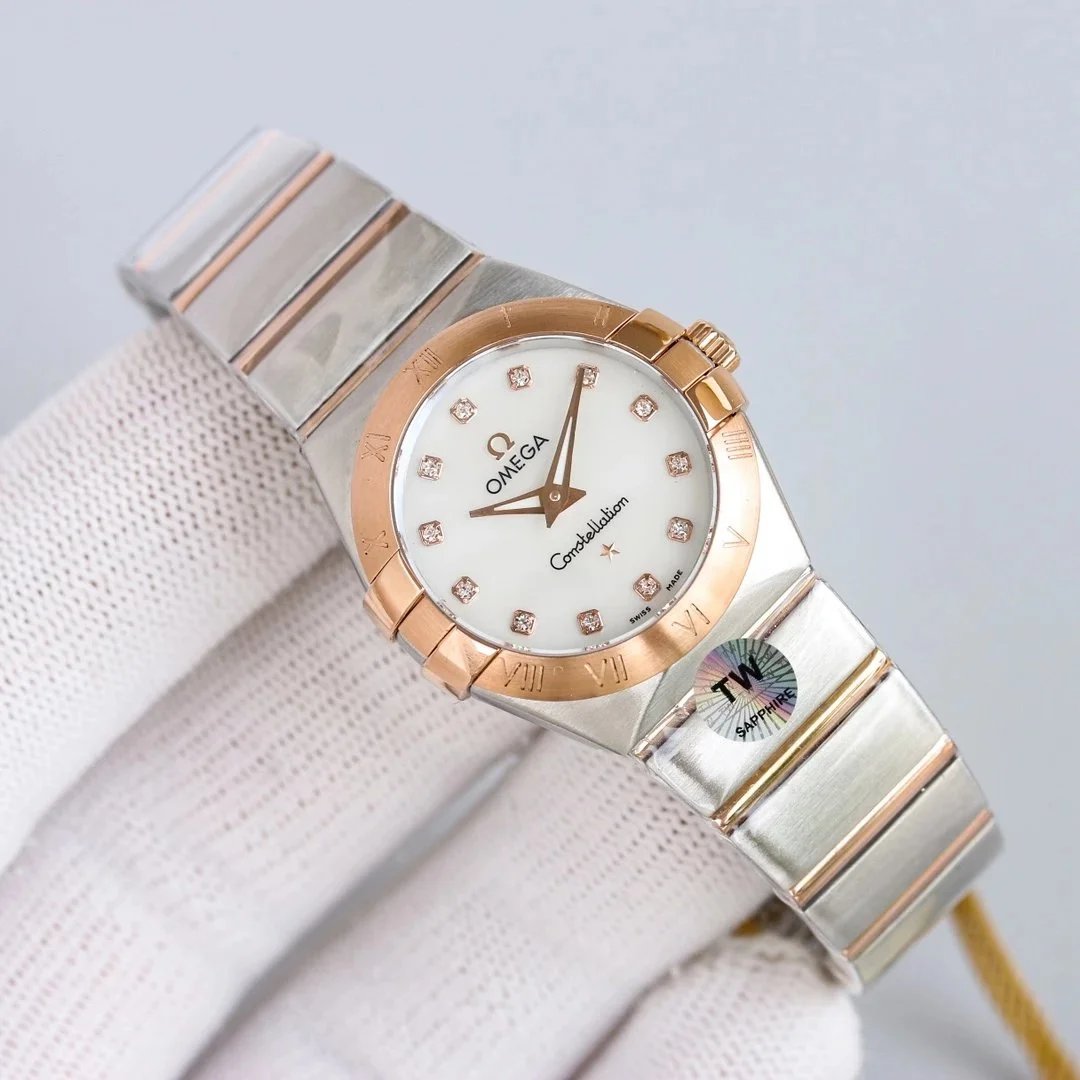 Omega Constellation Co-Axial Chronometer Black Dial Two-Tone Steel and Rose Gold Mechanical Watch - 3