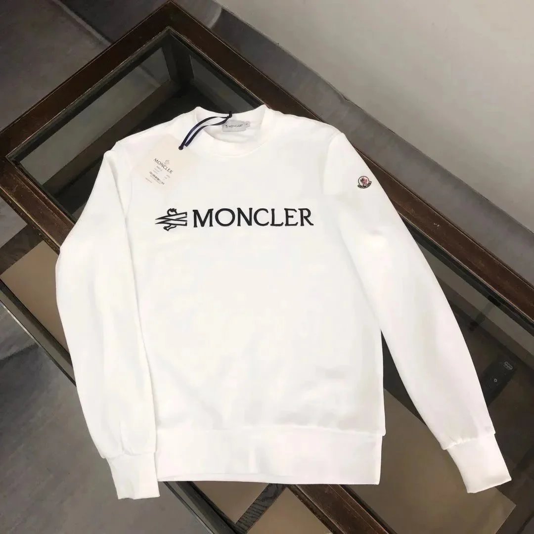 Moncler Logo Print Black Hoodie - 5