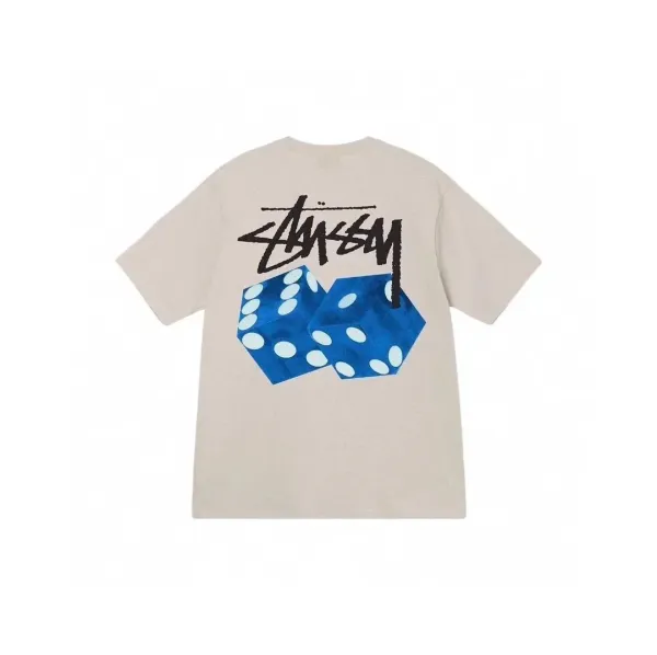 Stussy Dice Print Beige T-Shirt - 1