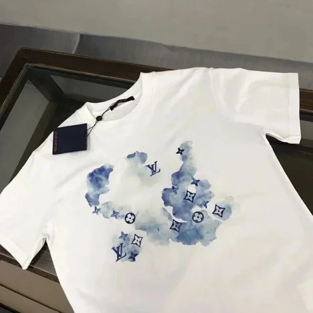 Louis Vuitton T-Shirts Short-Sleeve Crew-Neck Graphic product detail image 6