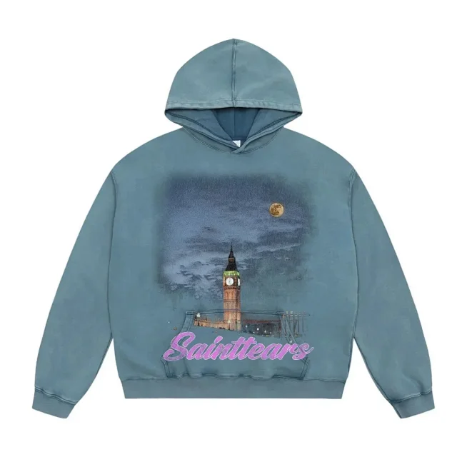 Saint Tears Hoodies & Sweatshirts Washed Graphic Print Hoodie and Sweatshirt product detail image 8