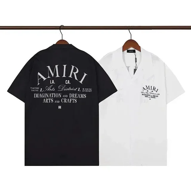 AMIRI Shirts Short-sleeve camp-collar printed product detail image 5
