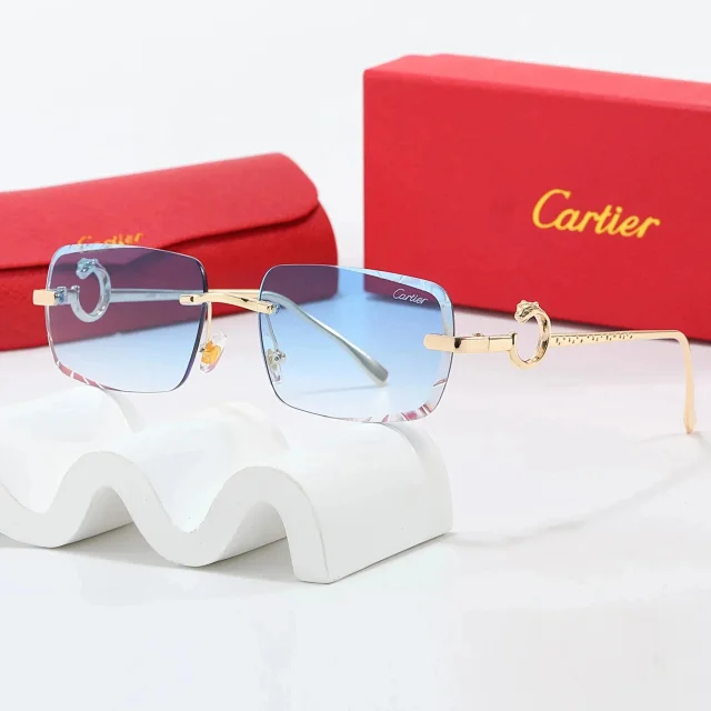 Cartier Eyewear Assorted metal-frame sunglasses designs product detail image 1