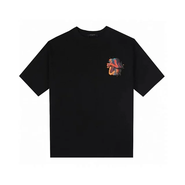 Louis Vuitton T-Shirts Short-Sleeve Crewneck Graphic Print product detail image 2