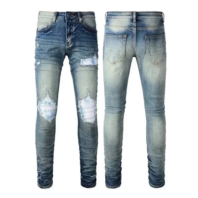 AMIRI Jeans Distressed graphic-print product detail image 13
