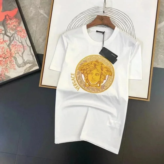 Versace T-Shirts Medusa logo short-sleeve T-shirt product detail image 1