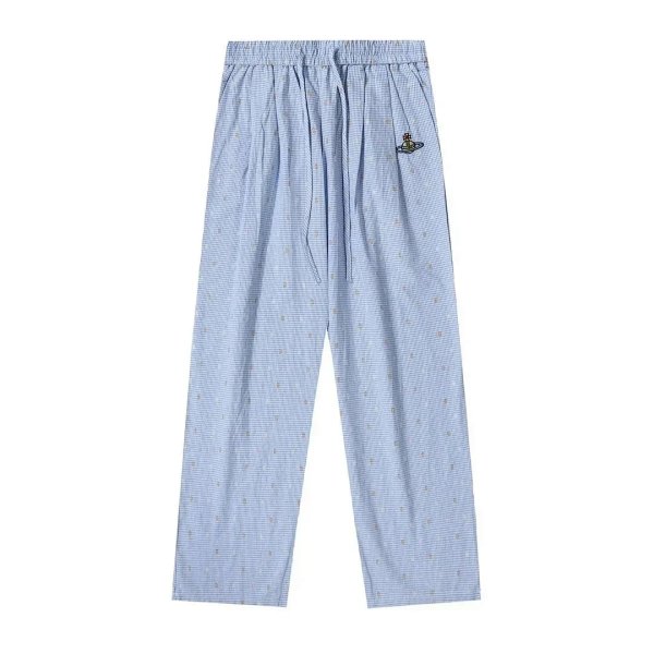 Vivienne Westwood Orb Logo Gingham Sleep Pants Blue Sleepwear product listing in Litbuy spreadsheet finds