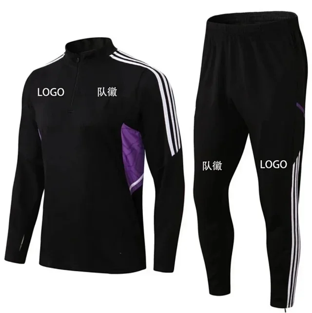 Paris Saint-Germain Tracksuits Football training tracksuit with half-zip top and tapered pants product detail image 2