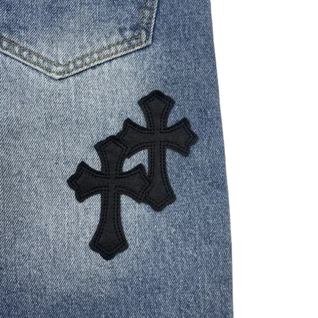 Unbranded Shorts Denim with Cross Appliqués product detail image 5