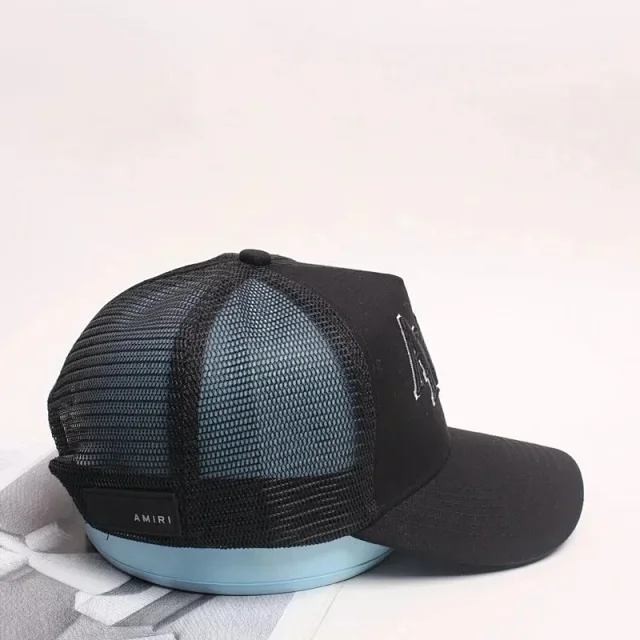 AMIRI Hats Mesh trucker cap with embroidered logo product detail image 4