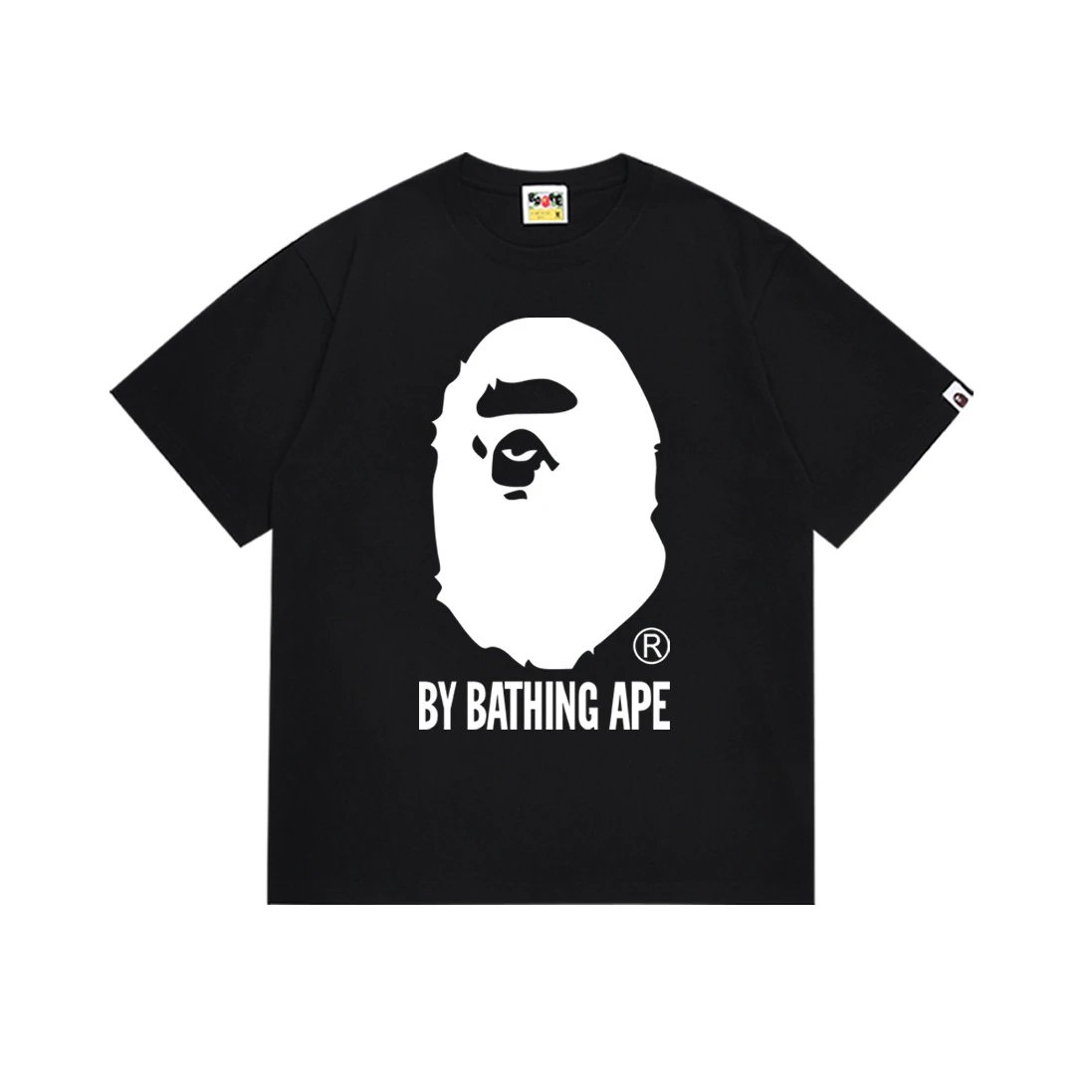 A Bathing Ape T-Shirts Short-Sleeve Head Graphic — 164 black