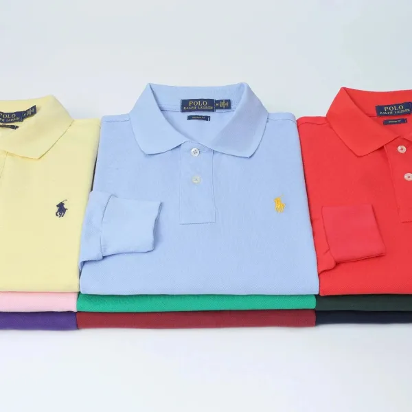 Ralph Lauren Classic Fit Long-Sleeve Polo Black - 8