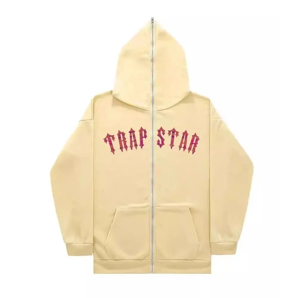 Trapstar Hoodies & Sweatshirts SQ002 zip-up hoodie with graphic prints — 7 meters yellow