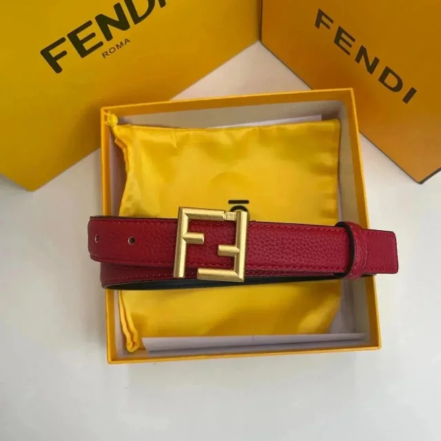 Fendi Belts FF Logo Buckle Belt with Jacquard Pattern product detail image 9