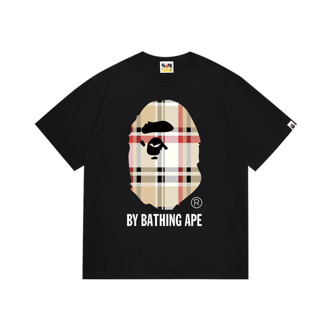 A Bathing Ape T-Shirts Short-Sleeve Head Graphic — 178 black