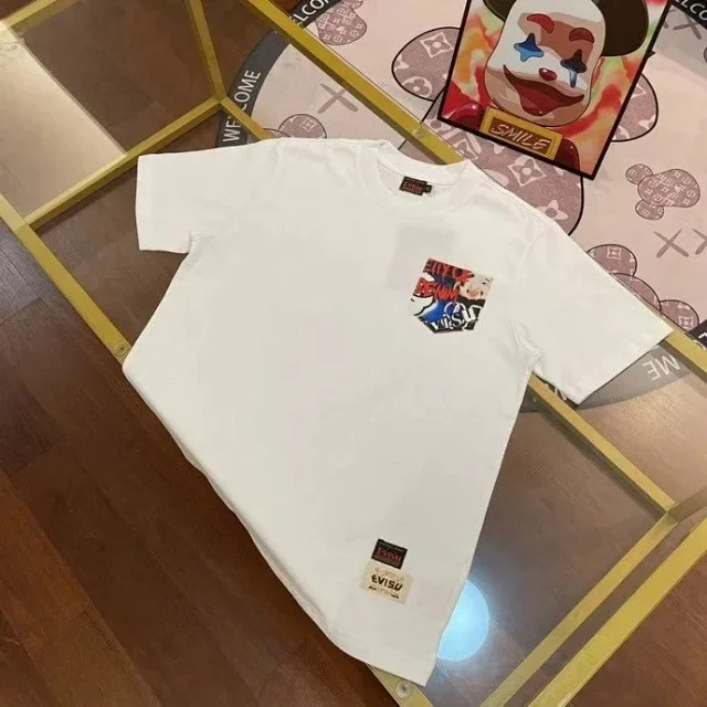 EVISU T-Shirts Loose-fit short-sleeve graphic logo T-shirt product detail image 5