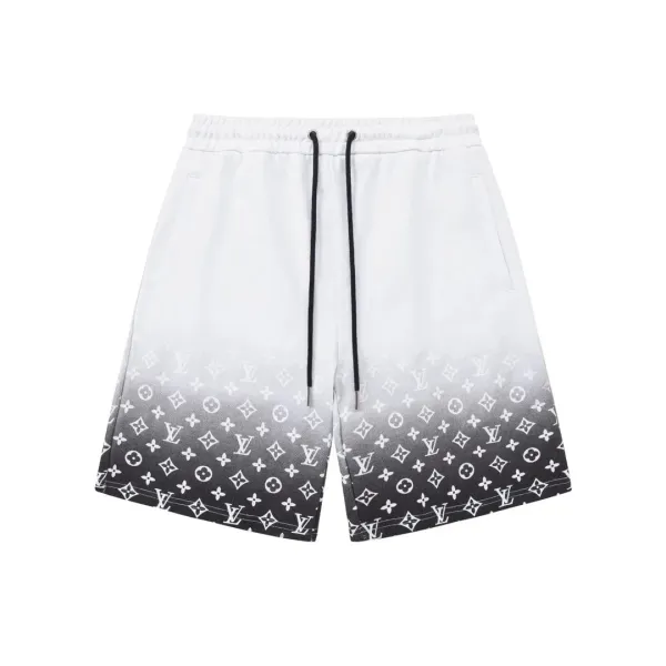 Louis Vuitton Monogram Print Swim Shorts Black - 2