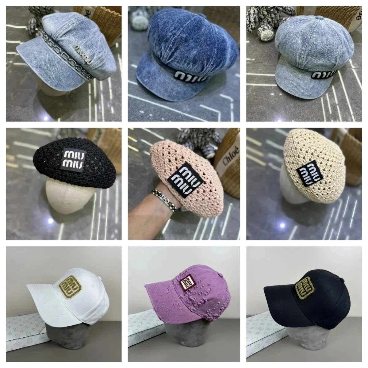 Miu Miu Caps [9 Styles]