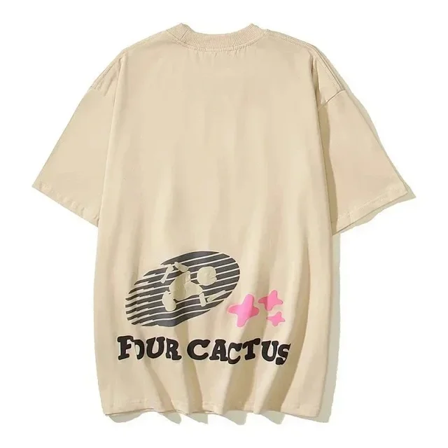 Four Cactus T-Shirts Oversized graphic short-sleeve T-shirt product detail image 7