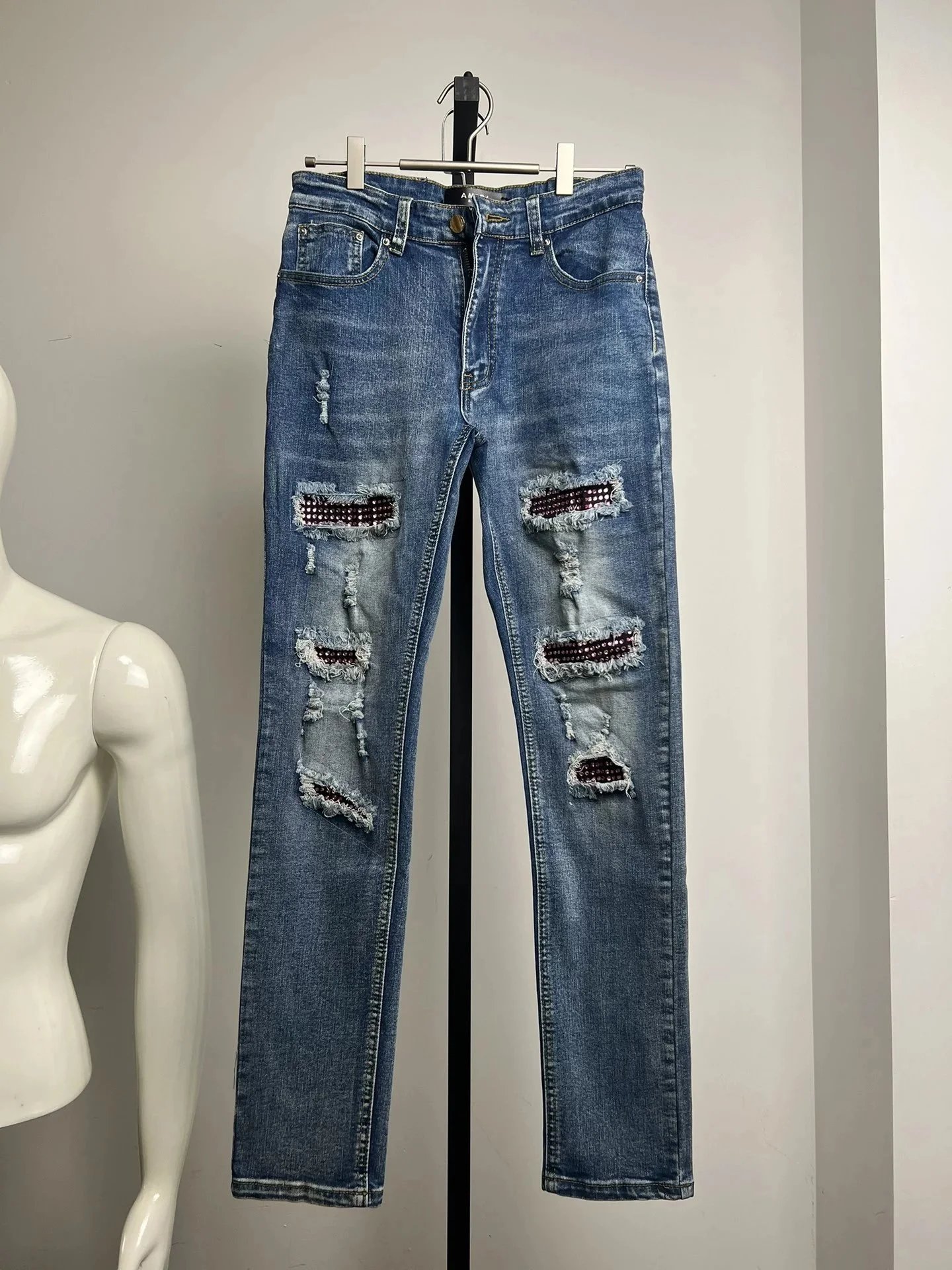 AMIRI Jeans Embellished Distressed image 7
