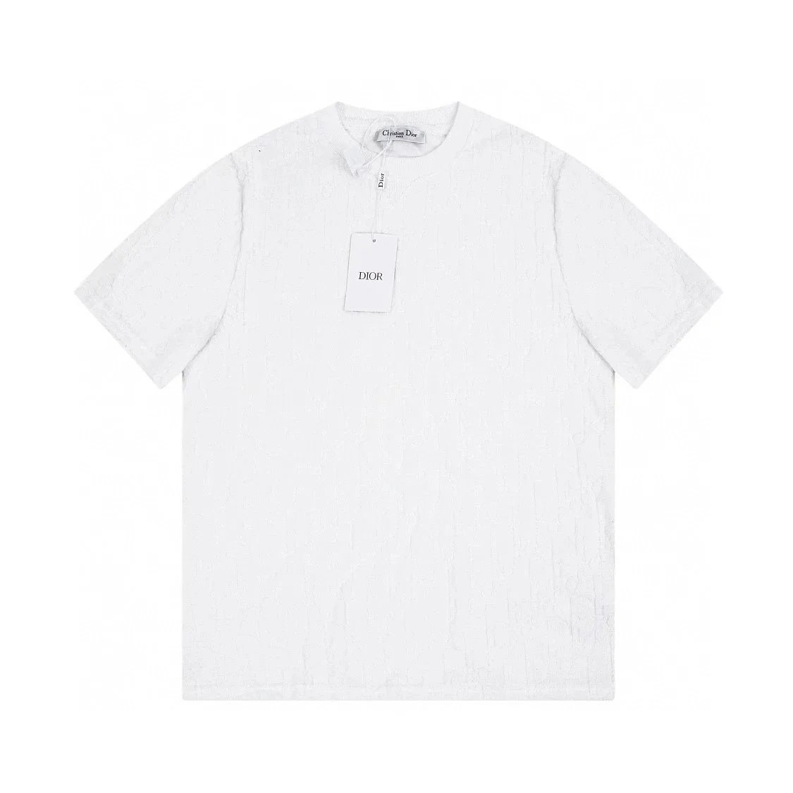 Dior T-Shirts Crew-neck short-sleeve jacquard T-shirt image 5