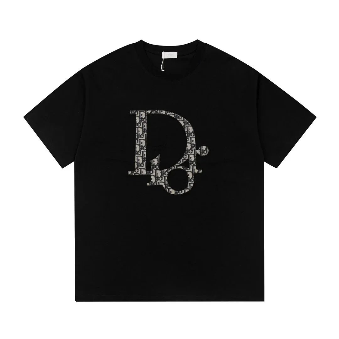 Dior T-Shirts Crew-neck short-sleeve jacquard T-shirt image 8