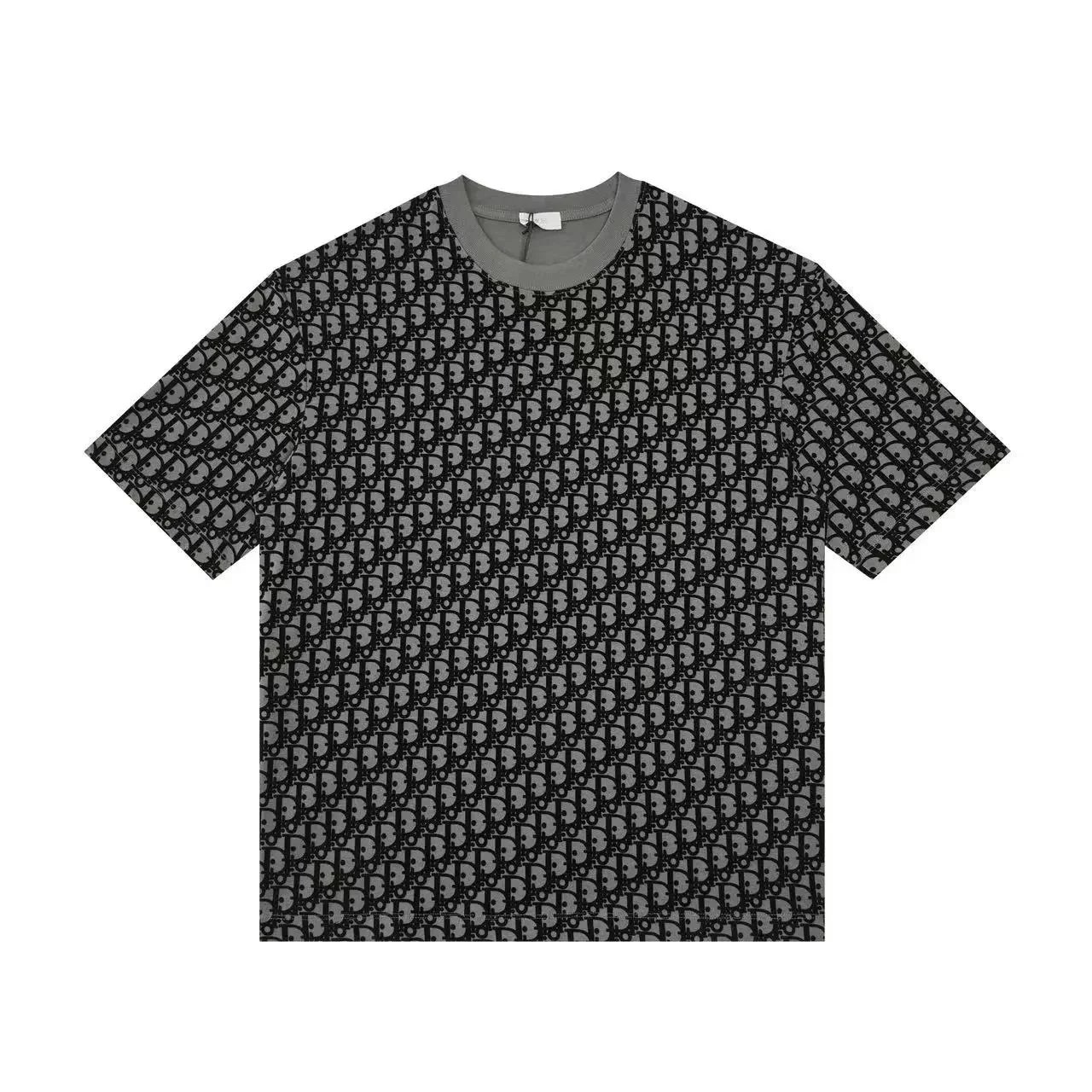 Dior T-Shirts Crew-neck short-sleeve jacquard T-shirt — 31
