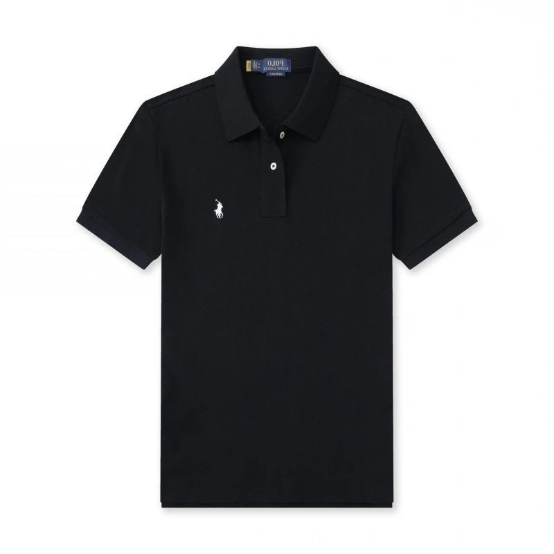 Unbranded T-Shirts Short-Sleeve Polo Shirt with Embroidered Horse Motif image 4