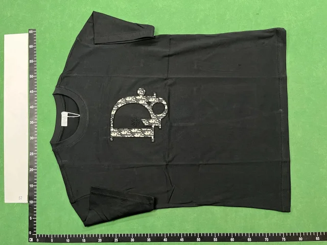 Dior T-Shirts Crew-neck short-sleeve jacquard T-shirt product detail image 6