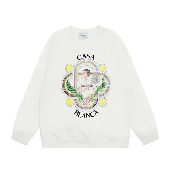 Casablanca Airways Graphic Sweatshirt White Hoodie - 12
