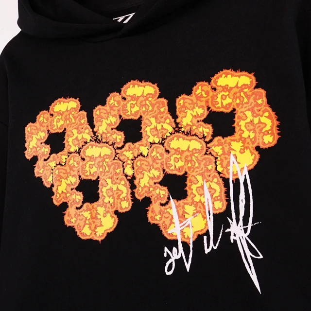Denim Tears Hoodies & Sweatshirts Floral Graphic Hooded Sweatshirt product detail image 8