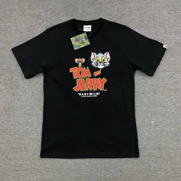 A Bathing Ape x Tom and Jerry Baby Milo Black T-Shirt - 1