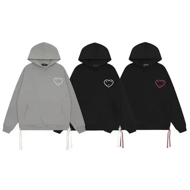 Carsicko Tracksuits Heart graphic hoodie and jogger set with drawstring details product detail image 8