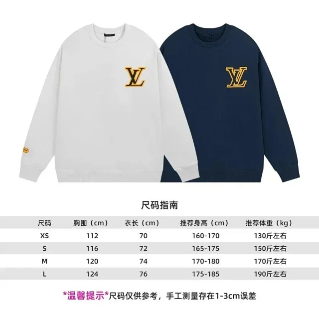 Louis Vuitton Hoodies & Sweatshirts Logo Print Crewneck Sweatshirt product detail image 1