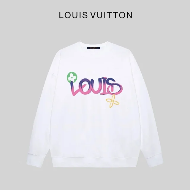 Louis Vuitton Hoodies & Sweatshirts Logo Print Crewneck Sweatshirt product detail image 12
