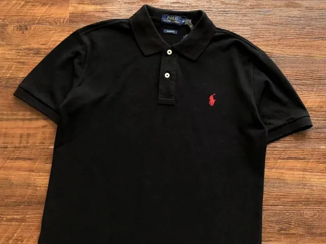 Unbranded T-Shirts Short-Sleeve Polo Shirt with Embroidered Horse Motif product detail image 6