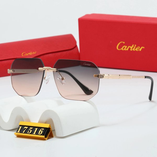 Cartier Sunglasses Gold-Tone Rimless Gradient Lens Sunglasses product listing in Litbuy spreadsheet finds