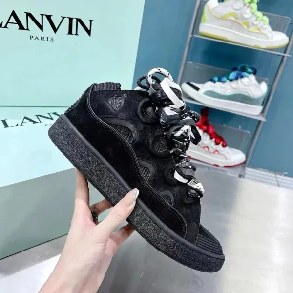 Lanvin x Pharrell Williams Bow-Strap Chunky Sneakers Beige - 4