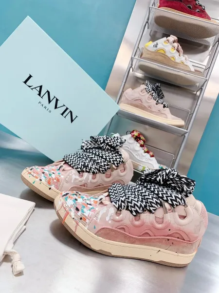 Lanvin x Pharrell Williams Bow-Strap Chunky Sneakers Beige - 15