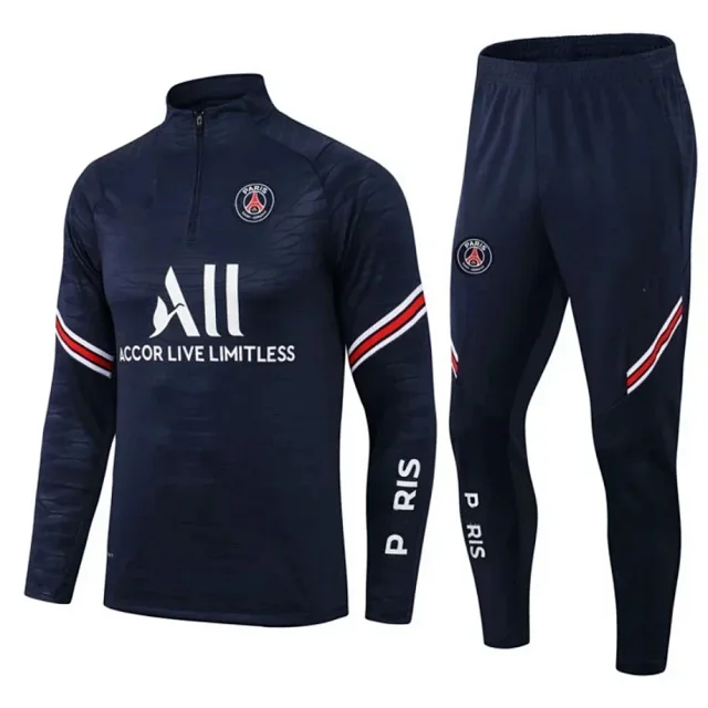 Paris Saint-Germain Tracksuits Football training tracksuit with half-zip top and tapered pants product detail image 10