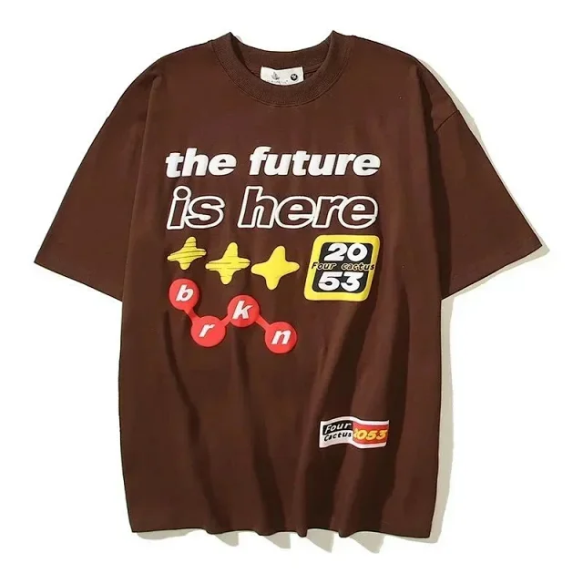 Four Cactus T-Shirts Oversized graphic short-sleeve T-shirt product detail image 10