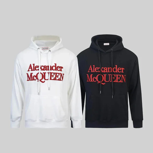 Alexander McQueen Hoodies & Sweatshirts Logo Graphic Pullover Hoodie product detail image 8