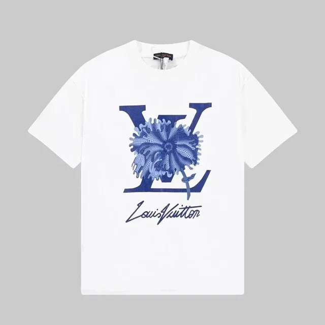 Louis Vuitton T-Shirts Short-Sleeve Graphic Logo product detail image 8